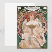 Alphonse Mucha's F. Champenois Imprimeur-Editeur (Front/Back)
