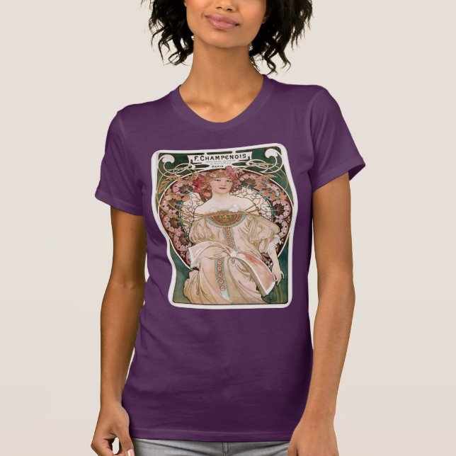 Alphonse Mucha's F. Champenois Imprimeur-Editeur T-Shirt (Front)