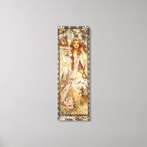 Alphonse Muchas Maude Adams as Joan of Arc Canvas Print