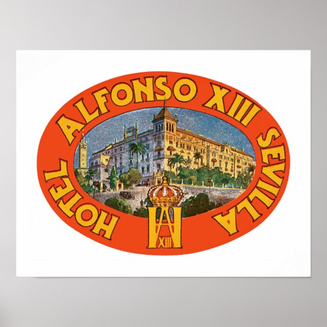AlphonsoXIII Sevilla Poster (Front)