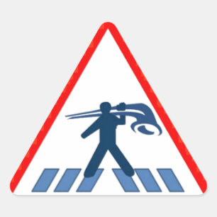Alphorn Kreuzung (Alphorn Crossing) Sticker