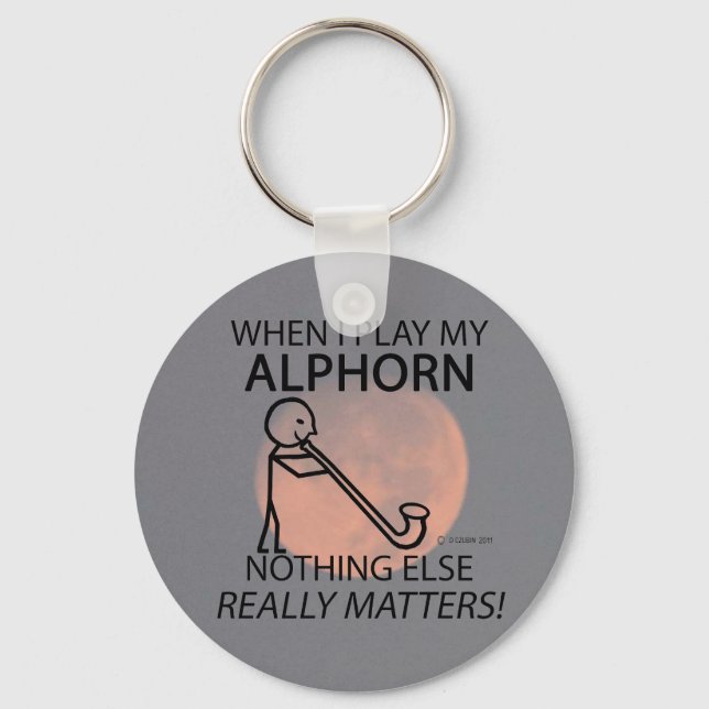 Alphorn Nothing Else Matters Keychain (Front)