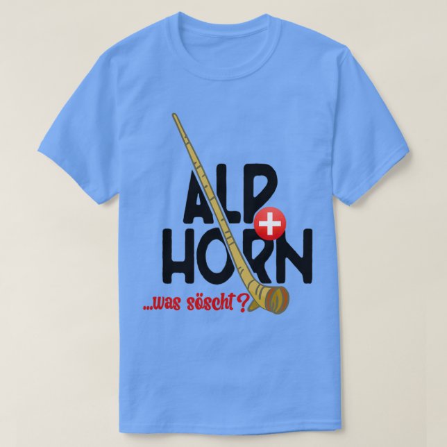 Alphorn Switzerland What Socks T-Shirt (Design Front)