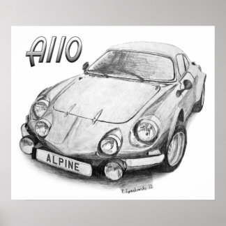 Alpine A110 Poster