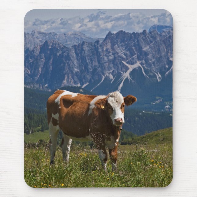Alpine Cow Mousemat Mouse Pad (Front)