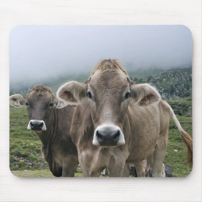 Alpine cows mouse pad (Front)