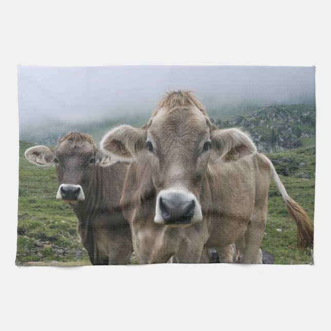 Alpine cows towel (Horizontal)