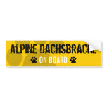 Alpine Dachsbracke on Board Bumper Sticker
