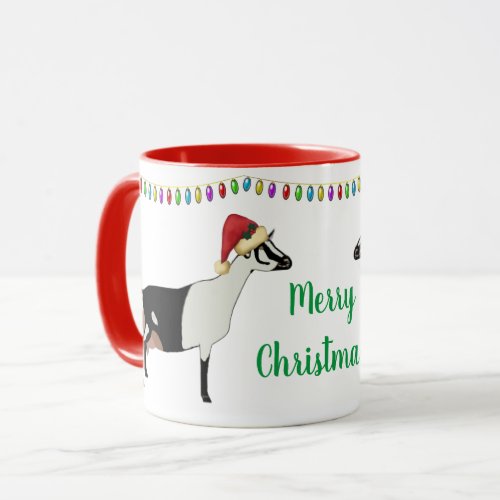 Alpine Dairy Goat Christmas Mug