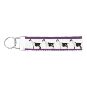 Alpine Dairy Goat Herd Wrist Keychain