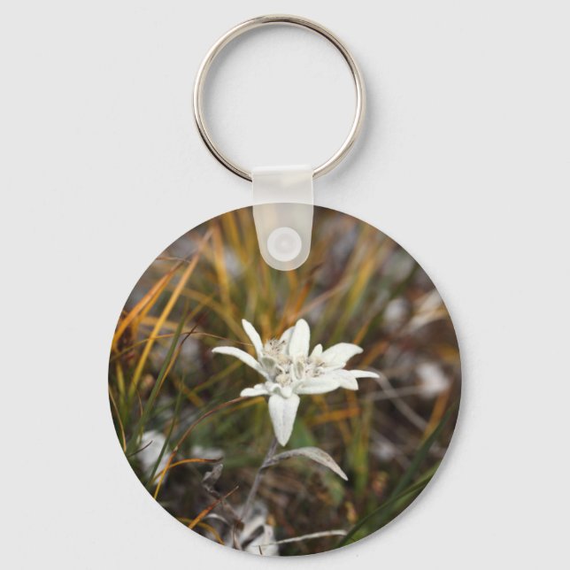 Alpine Edelweiss Keychain (Front)