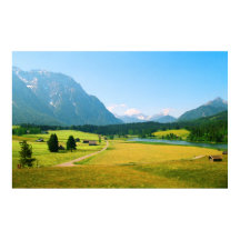 Alpine Farmland Print