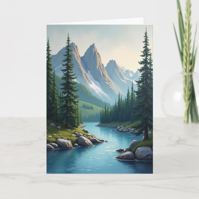 Alpine Fathers Day Scenic Card (Front)