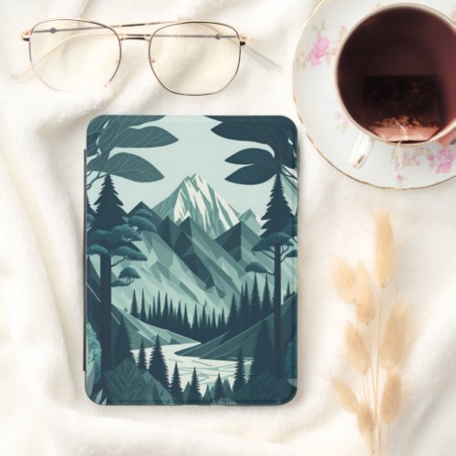 Alpine Forest Vista Kindle Cover