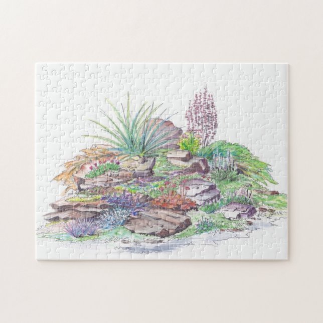 Alpine Garden Landscaping Jigsaw Puzzle (Horizontal)