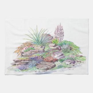Alpine Garden Landscaping Kitchen Towel