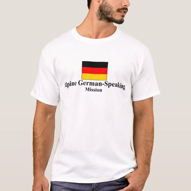 Alpine German-Speaking LDS Mission T-Shirt (Front)