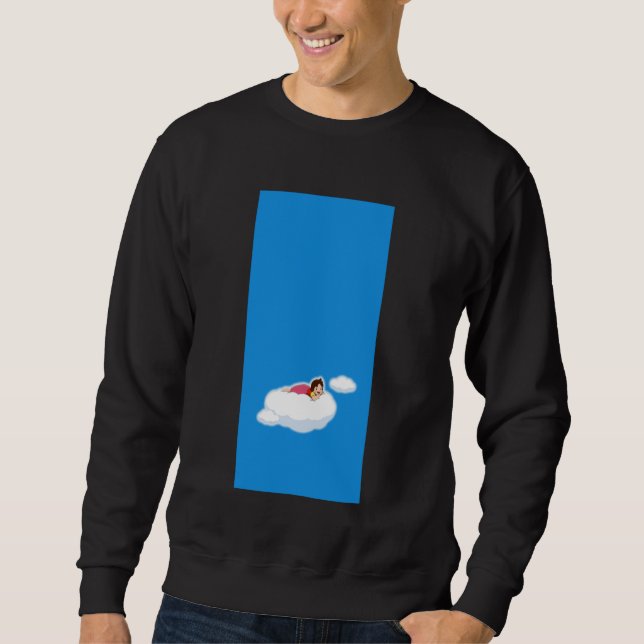 Alpine Girl Clouds Her Family Japanese 80s Retro A Sweatshirt (Front)