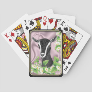 Alpine Goat Daisies Playing Cards