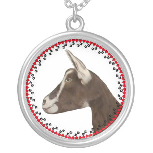 Alpine Goat Hooves and Hearts Necklace
