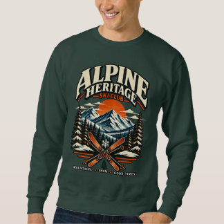 Alpine Heritage Vintage Mountain Ski Club Sweatshi Sweatshirt