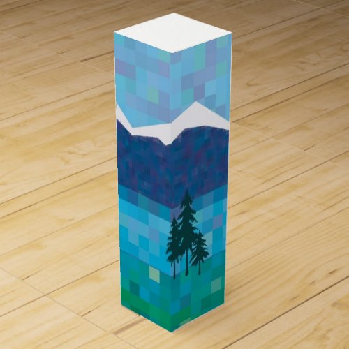 Alpine holiday wine box