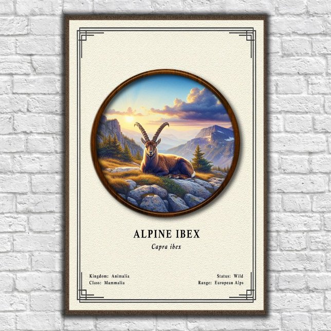 Alpine Ibex Zoology Series Poster (Creator Uploaded)