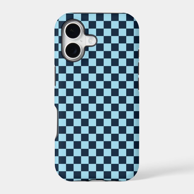 Alpine ice checkerboard pattern iPhone case (Back)