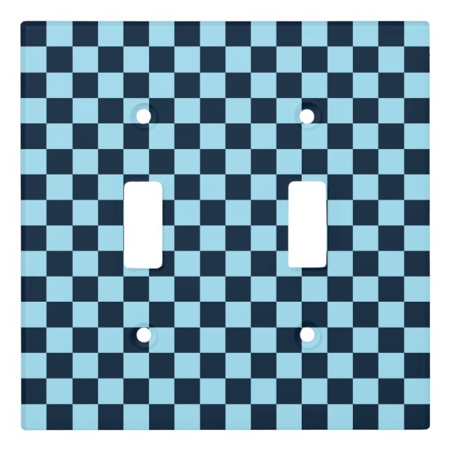 Alpine ice checkerboard pattern light switch cover (Front)