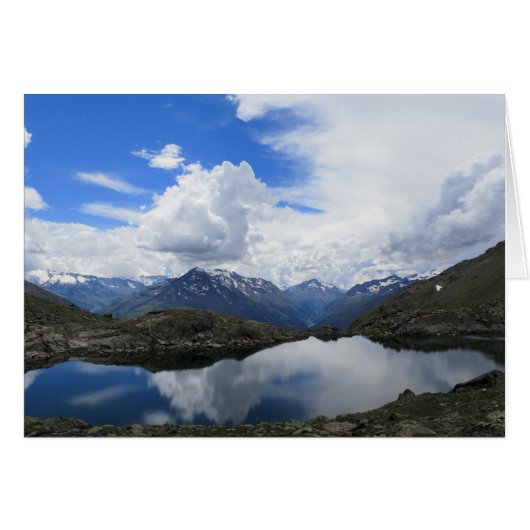 Alpine Lake and Clouds Cards (Front Horizontal)