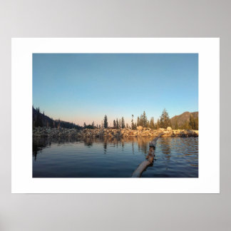Alpine Lake, Rocky Shore Poster