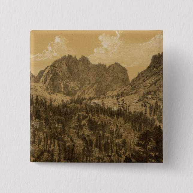 Alpine Lake, Sierra Nevada Button (Front)