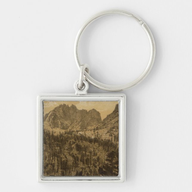 Alpine Lake, Sierra Nevada Keychain (Front)