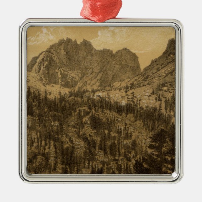 Alpine Lake, Sierra Nevada Metal Ornament (Front)