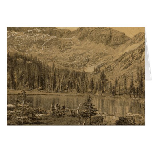 Alpine Lake, summit of Cerro Blanco Cards (Front Horizontal)