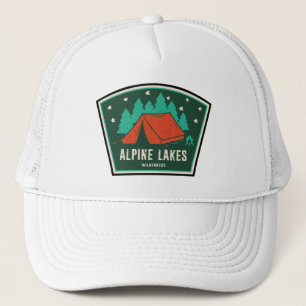 Alpine Lakes Wilderness Camping Trucker Hat