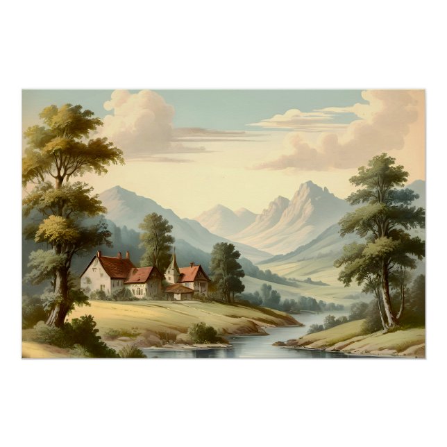 Alpine landscape poster (Front)