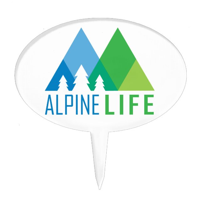Alpine Life Cake Topper (Front)