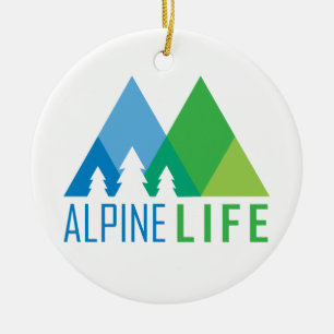 Alpine Life Ceramic Ornament