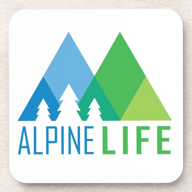 Alpine Life Drink Coaster (Front)