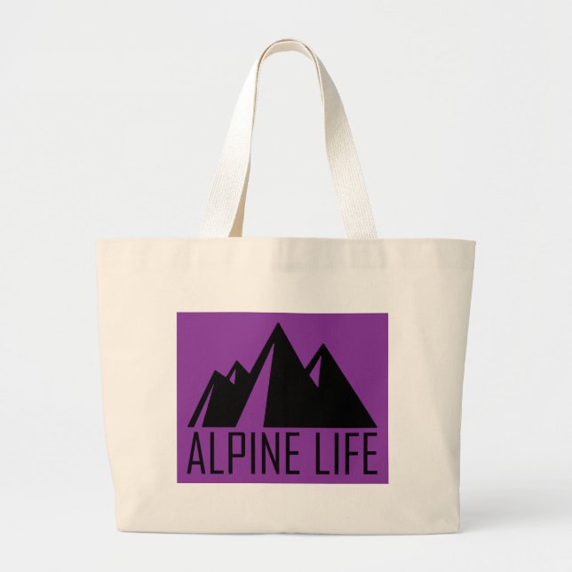 Alpine Life Large Tote Bag (Front)