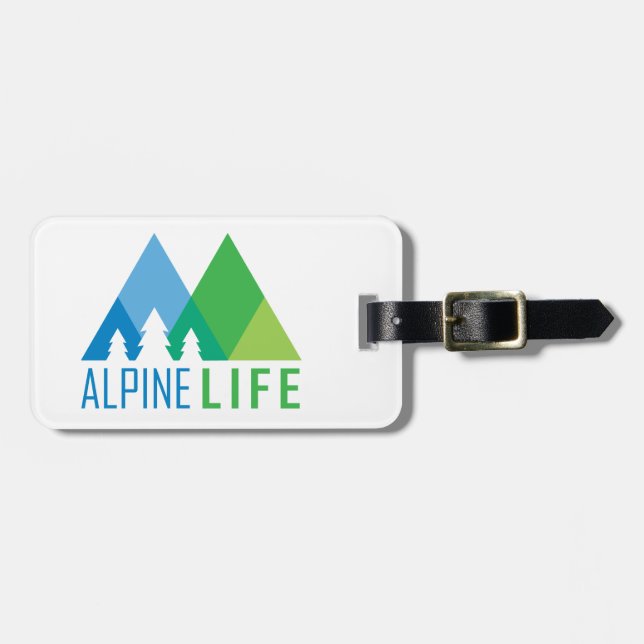 Alpine Life Luggage Tag (Front Horizontal)