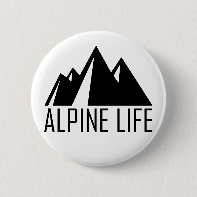Alpine Life Pinback Button (Front)