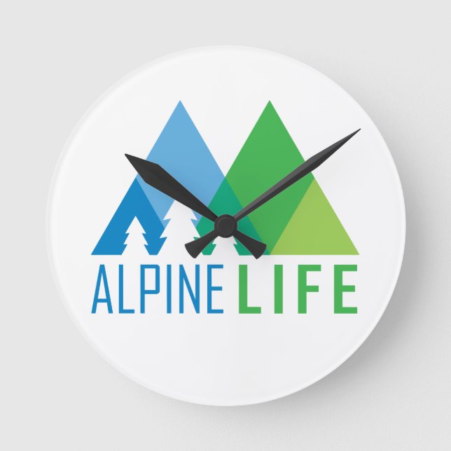 Alpine Life Round Clock (Front)