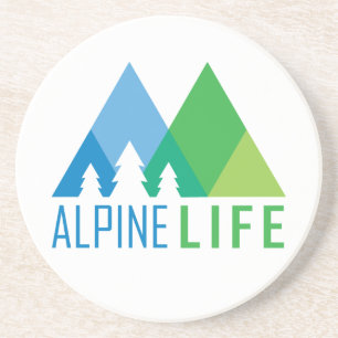Alpine Life Sandstone Coaster