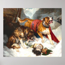 Alpine Mastiffs - Sir Edwin Landseer Fine Art