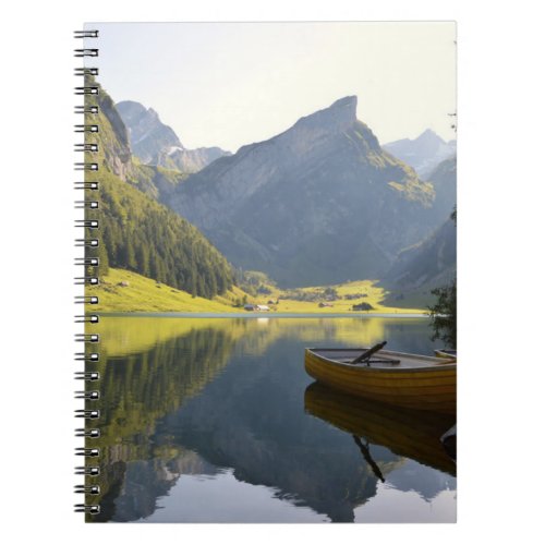 Alpine Mountain Lake in Switzerland Notebook