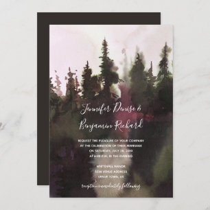 Alpine Mountain Wedding   Invitation