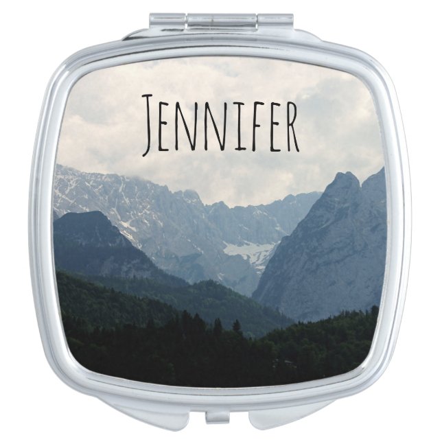 Alpine Mountains Country Nature Photo Compact Mirror (Front)
