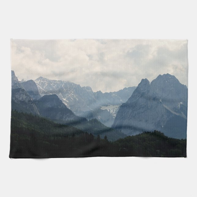 Alpine Mountains Country Nature Photo  Kitchen Towel (Horizontal)